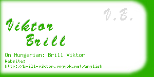 viktor brill business card